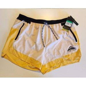 NIKE Dri-Fit Flex Stride Brief-lined Trail Shorts CZ9052 Solar Flare MEN's XL